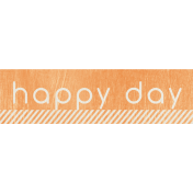 Birthday Wishes- Orange Label- Happy Day