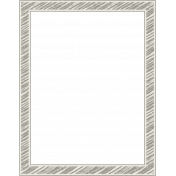 Furry Friends- Kitty- Gray Doodle Frame 01