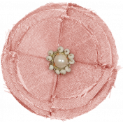 Jane- Large Pink Fabric Flower