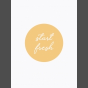 Fresh Start Journal Cards- Start- 3x4