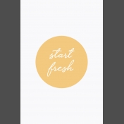 Fresh Start Journal Cards- Start- 4x6