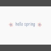 Fresh Start Journal Card- Hello Spring 4x3