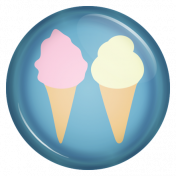 The Good Life: August Bits & Pieces- Ice Cream Cone Treats Flair