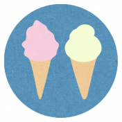 The Good Life: August Bits & Pieces- Ice Cream Cone Treats Sticker