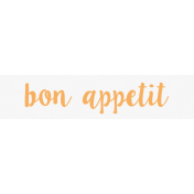 Cozy Kitchen Bon Appetit Word Art