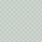 Cozy Kitchen- Pastel Blue & Green Plaid Paper