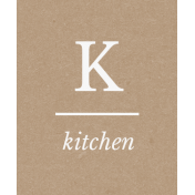 Cozy Kitchen K Kitchen Word Art