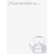 Cozy Kitchen Vintage Graphic Journal Card Kettle 1