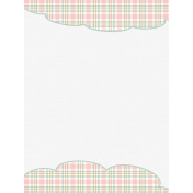 Cozy Kitchen Fabric Journal Cards- Cloudy Plaid- 3x4
