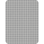 Pocket Basics Grid Neutrals- Dark Grey 3x4 (round)