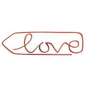 Already There- Copper Cursive Love Clip