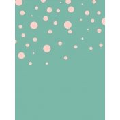 Work Day Journal Cards- Teal with Pink Dots