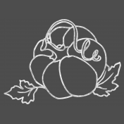 Chalked Pumpkin Outline