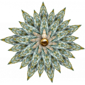 Vintage Spiral Flower 02