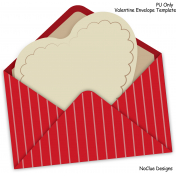 Valentine Envelope Template 01