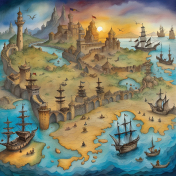 Pirate Map Background 1