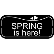 Spring is here- label template.