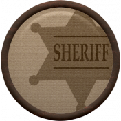 Cowboy Flair- Sheriff Badge