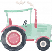 Barnyard Fun- Stamped Tractor