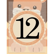 baby card, month#12