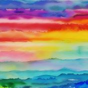 Rainbow Watercolor Paper