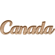 Canada Wood Word Art