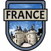 France Word Art Crest 2