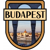 Budapest Word Art Crest