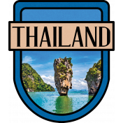 Thailand Word Art Crest