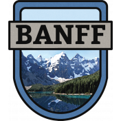 Banff Word Art Crest 