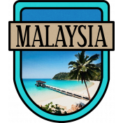 Malaysia Word Art Crest
