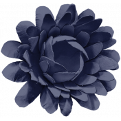 Navy Blue Flower