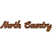 North Country Wood NorthC Word Art