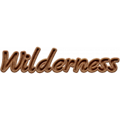 Wilderness Wood NorthC Word Art