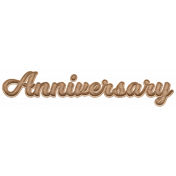 5th Anniversary Wood Anniversary Word Art 