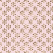 Pink Glitter Snowflake SNoel Paper