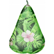 3 D tropical fabric pear element