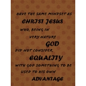 Same Mindset as Christ Jesus- Journal Card