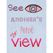 Another's point of view pocket card