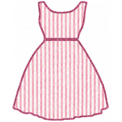 Seersucker Summer- Dress 1- Pink