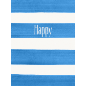 Good Day- Journal Card Paint Stripes Happy 3x4v