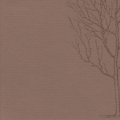 Autumn Day- Paper Tree Brown