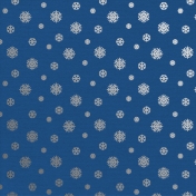 Christmas Day_Paper Snowflakes Silver Blue