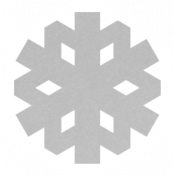 Christmas Day_Sticker Snowflake 1 Gray