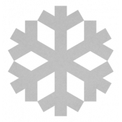 Christmas Day_Sticker Snowflake 2 Gray