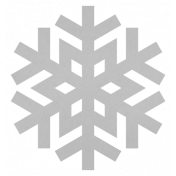 Christmas Day_Sticker Snowflake 3 Gray