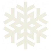 Christmas Day_Sticker Snowflake 3 White