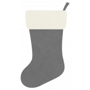 Christmas Day_Sticker Stocking Gray