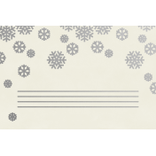 Christmas Day- JC Snowflakes Silver 4x6