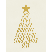 Christmas Day- JC Words Gold White 3x4